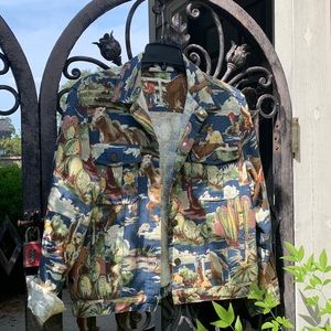 Vintage Cowboy print jacket: Western Rodeo print